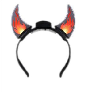 Animated Flame Flash Devil Horn Headband Halloween